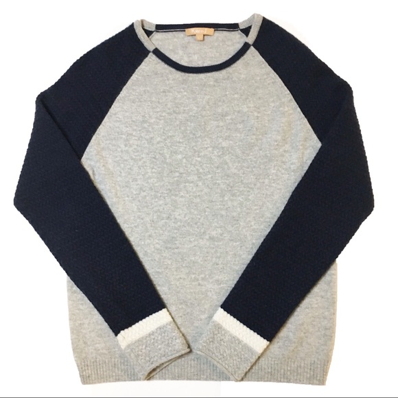 Kier + J Sweaters - Kier + J 100% Cashmere Sweater Crew Colorblock